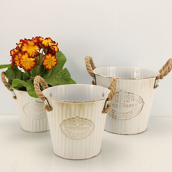 Online-Fuchs Blumentopf 3 runde Blumentöpfe aus günstig online kaufen