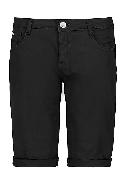 SUBLEVEL Bermudas Elastischer Materialmix, 5-Pocket-Details, Beinumschlag günstig online kaufen