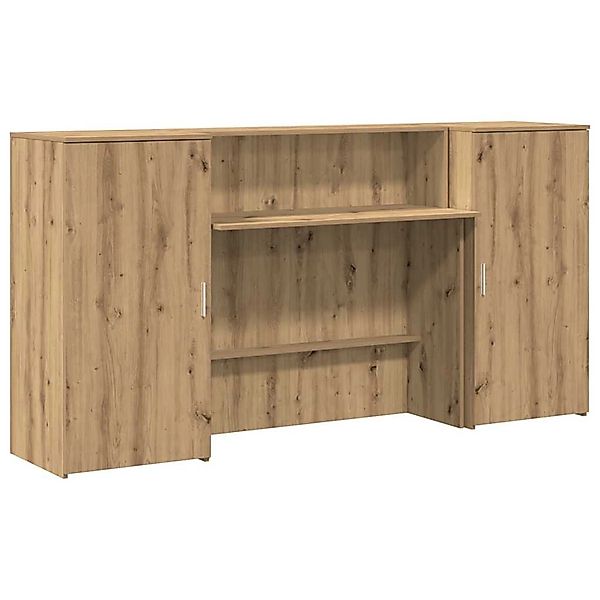 vidaXL Empfangstheke Artisan-Eiche 200x50x103,5 cm Holzwerkstoff 3324222 günstig online kaufen