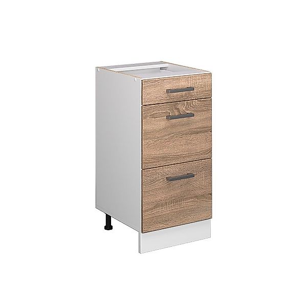 Vicco Schranksystem R-Line, Sonoma/Weiß, 40 cm günstig online kaufen