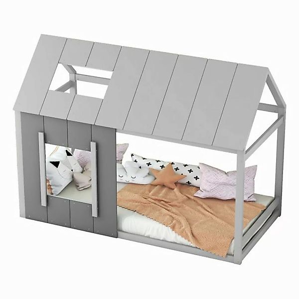 HAUSS SPLOE Kinderbett Kinderbett Holzhaus Bett Bodenbett Bettgestell Baumh günstig online kaufen