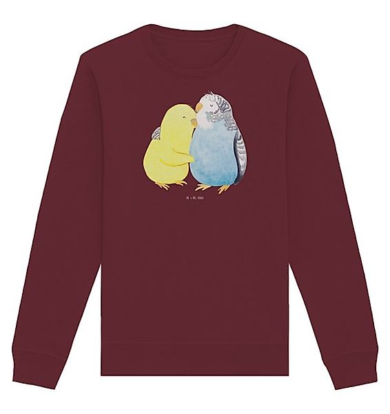 Mr. & Mrs. Panda Longpullover Größe XXL Wellensittich Liebe - Burgundy - Ge günstig online kaufen