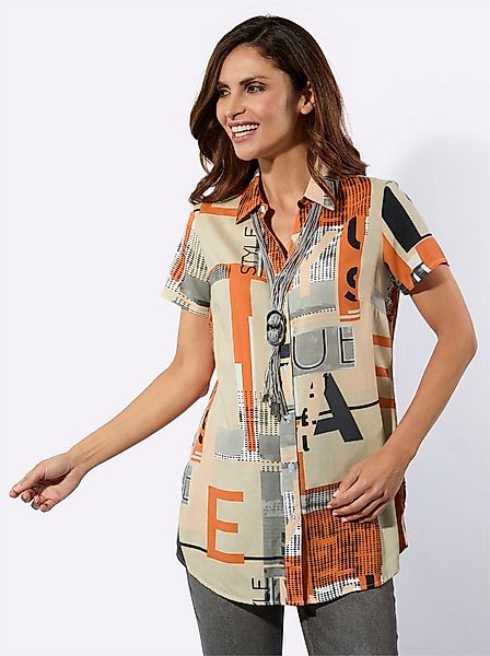 Witt Klassische Bluse Longbluse Kurzarm günstig online kaufen