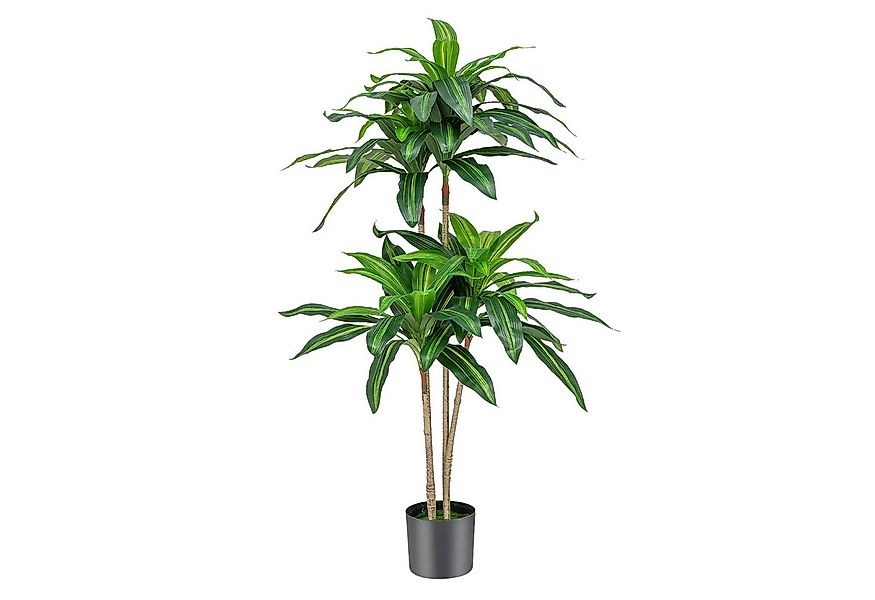 Kunstpflanze, COSTWAY, Höhe 140 cm, Künstliche Dracena mit Topf, 92 Blätter günstig online kaufen
