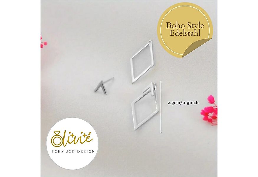 XCOAST Ohrstecker-Set XCOAST Ohrstecker Damen Cut-Out Edelstahl 316L Silber günstig online kaufen