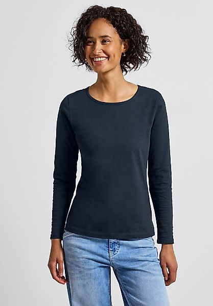 STREET ONE Langarmshirt aus reiner Baumwolle günstig online kaufen