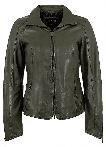 Jilani Lederjacke Enna-2 Jilani - Damen Lederjacke Lammnappa olive günstig online kaufen