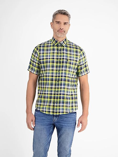 LERROS Kurzarmhemd "Kariertes Halbarmhemd in Strukturqualität" günstig online kaufen