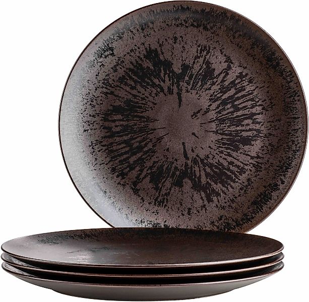 MÄSER Platzteller "Platzteller-Set Metallic Bronze, aus Keramik" günstig online kaufen