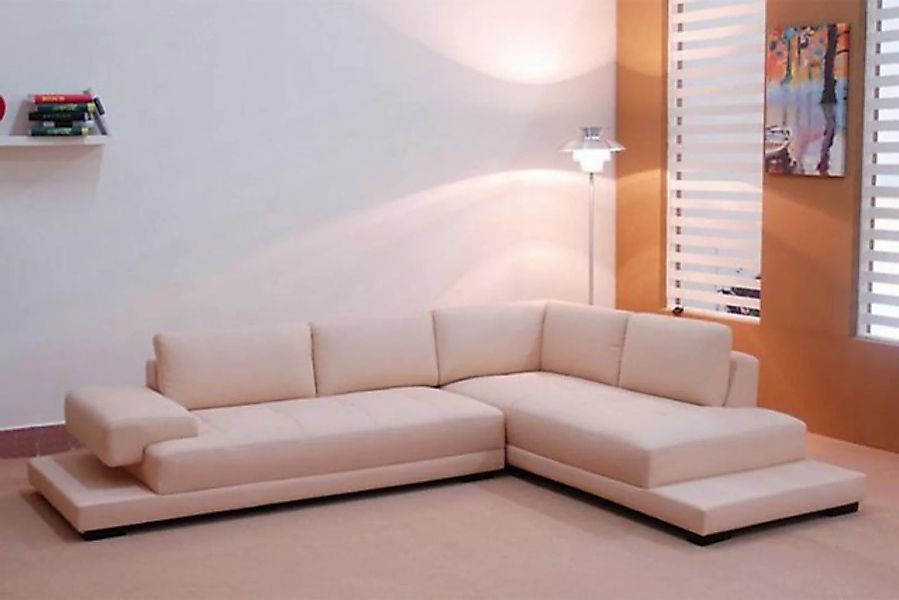 JVmoebel Ecksofa Ecksofa Leder Sofa Couch Polster Eck Sitz Wohnlandschaft G günstig online kaufen