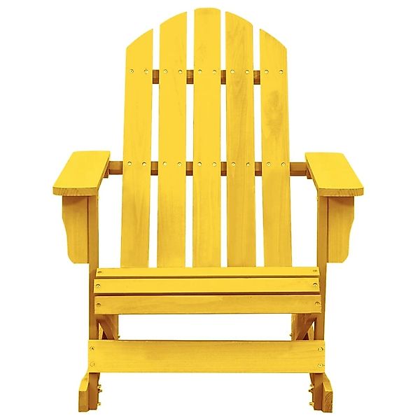 vidaXL Adirondack-Schaukelstuhl Massivholz Tanne Gelb günstig online kaufen