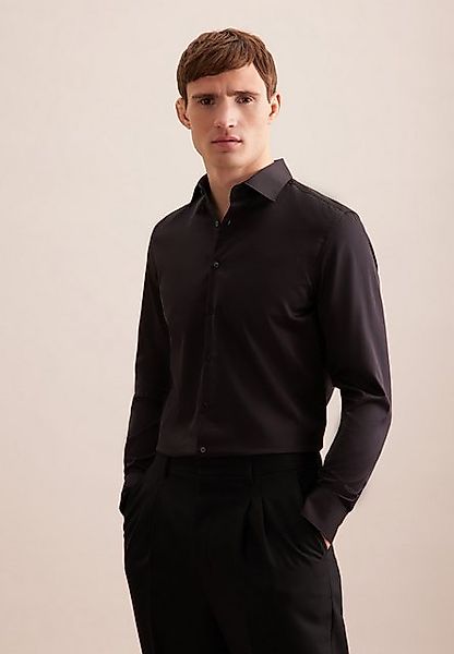 seidensticker Businesshemd "Schwarze Rose", Slim Kentkragen Uni günstig online kaufen