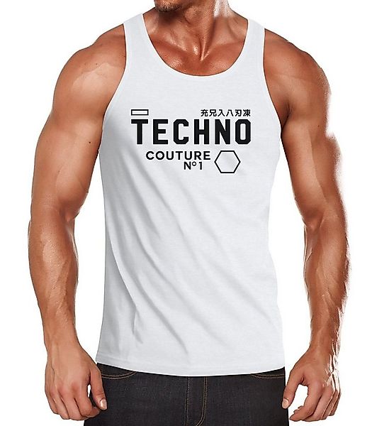 Neverless Tanktop Techno Tank-Top Herren Muskelshirt Muscle Shirt Neverless günstig online kaufen