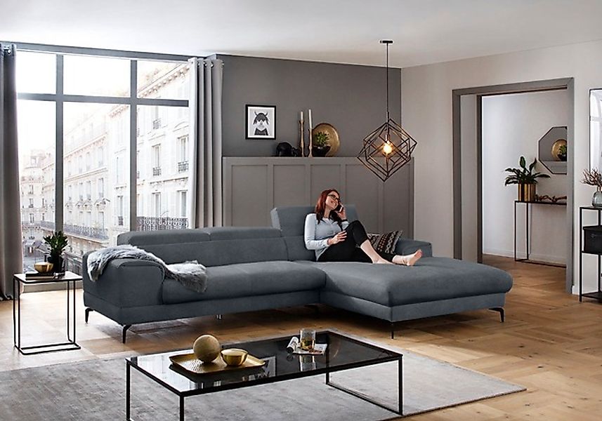 W.SCHILLIG Ecksofa »piedroo, Designsofa mit tollem Sitzkomfort, L-Form«, Ko günstig online kaufen