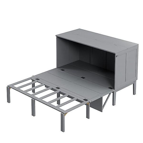 Gotagee Schrankbett Doppelbett 140x200cm Wandklappbett Schrankbett Jugendbe günstig online kaufen
