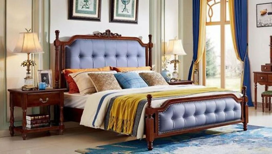 JVmoebel Bett, Bett Luxus Schlafzimmer Doppelbett Polster Betten Bettrahmen günstig online kaufen