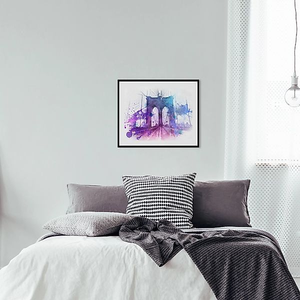queence Bild »Demir«, Brücken-Stadt-Kunst, HD Premium Poster-Druck inkl. Ho günstig online kaufen