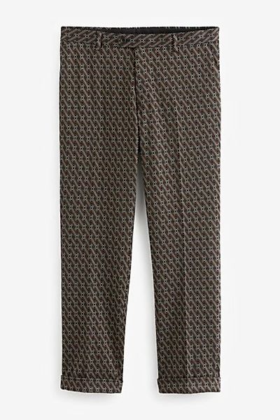 Next Anzughose Slim Fit Anzughose mit Geo-Muster (1-tlg) günstig online kaufen