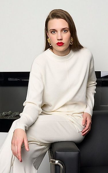 Passioni Strickpullover mit geripptem Stehkragen günstig online kaufen