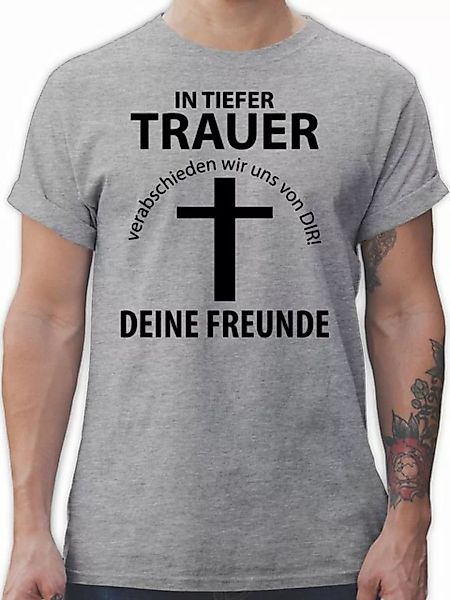 Shirtracer T-Shirt In tiefer Trauer JGA Männer günstig online kaufen