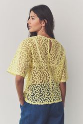 Next T-Shirt Kurzärmeliges, kastiges Mesh-Top mit günstig online kaufen