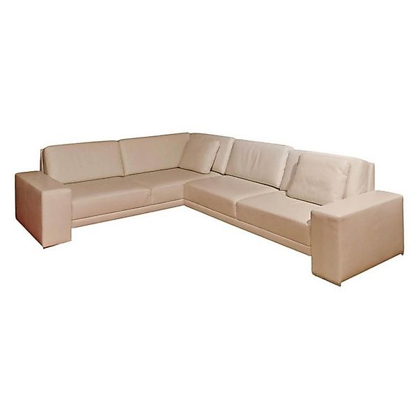 brühl & sippold Ecksofa Ecksofa Alba Stoff 3360 Beige Mit Klappbaren Armtei günstig online kaufen
