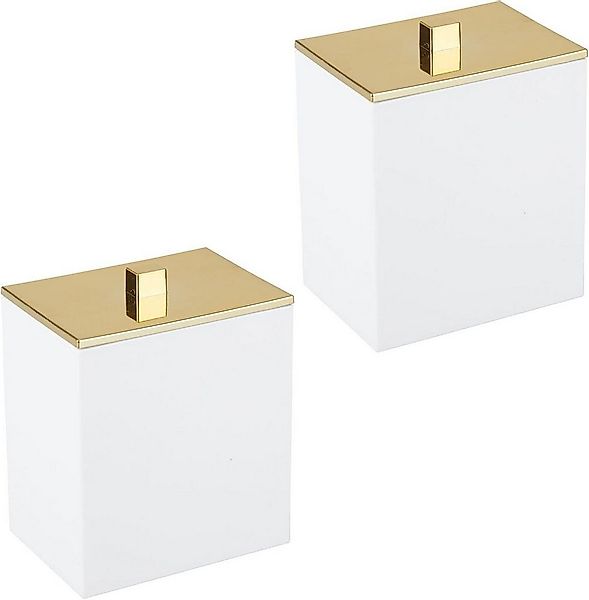 mDesign Badaccessoire-Set mDesign Kosmetikbehälter Wattepads Wattestäbchen günstig online kaufen