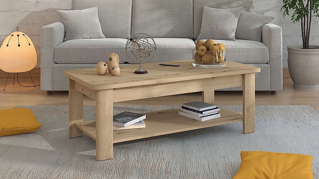 Home affaire Couchtisch Jersey Kaffeetisch, 124 cm, in trendigen Farben, mo günstig online kaufen