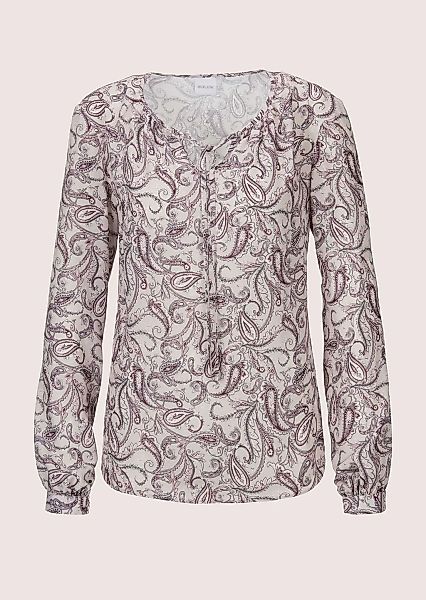 MADELEINE Langarmbluse "Bluse Rundhals-Bluse mit Unikat-Print" günstig online kaufen