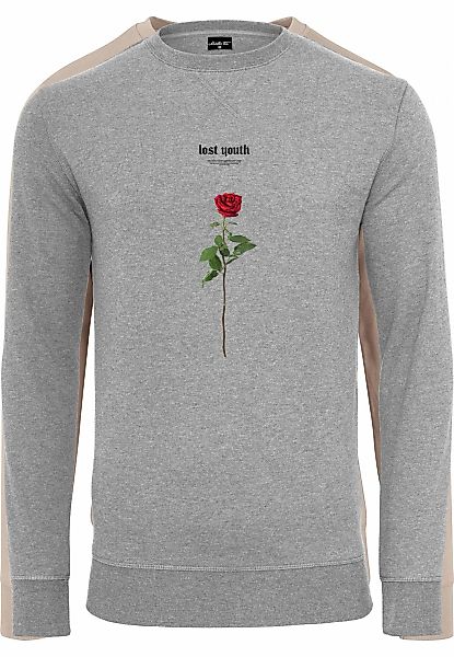 MisterTee Rundhalspullover "MisterTee Herren Lost Youth Rose Crewneck", (1 günstig online kaufen