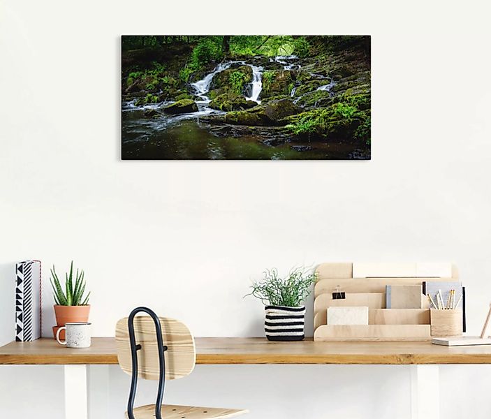 Artland Wandbild "Wasserfall Panorama", Wasserfallbilder, (1 St.) günstig online kaufen