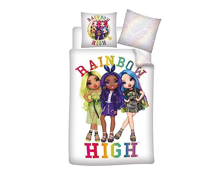 Rainbow High Bettwäsche Rainbow High Kinderbettwäsche Set 140x200cm, 63x63 günstig online kaufen