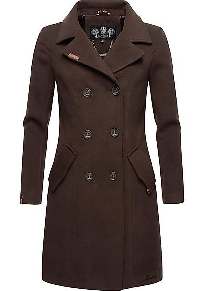 Marikoo Wollmantel "Nanakoo", edler Damen Trenchcoat in Woll-Optik günstig online kaufen