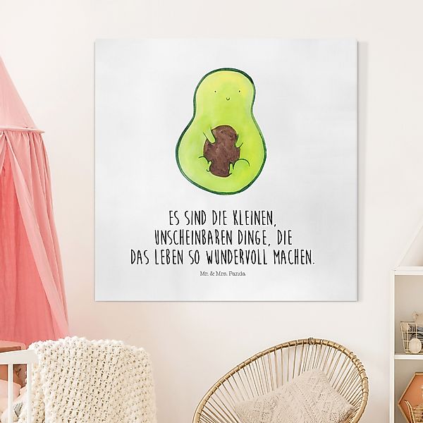 Leinwandbild Mr. & Mrs. Panda - Avocado - Die kleinen Dinge günstig online kaufen