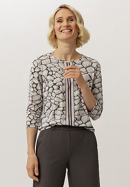 FRANK WALDER Langarmshirt mit Panneaux-Print günstig online kaufen