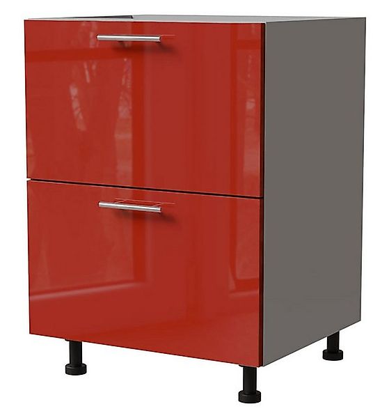 Feldmann-Wohnen Unterschrank Brerra (D2/60, 2 Schubladen - REJS Comfort Box günstig online kaufen