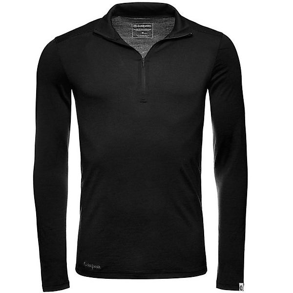 Kaipara - Merino Sportswear Langarmshirt Merino Zip-Neck Herren Slimfit 150 günstig online kaufen