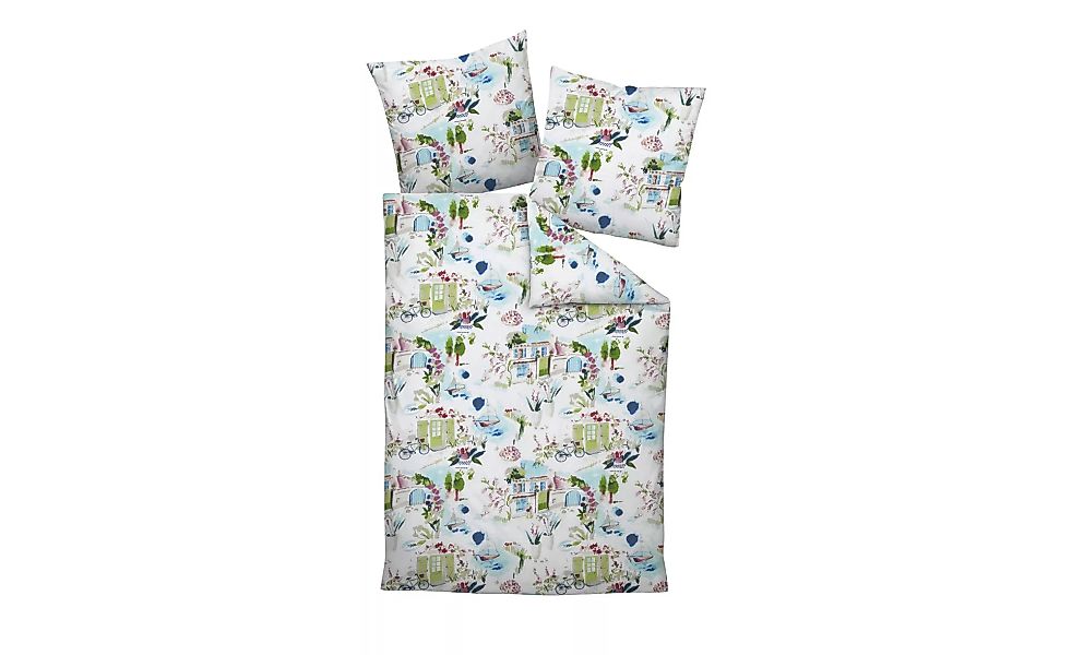 Seersucker Bettwäsche  Urlaub - mehrfarbig - 100% Baumwolle - 135 cm - Bett günstig online kaufen