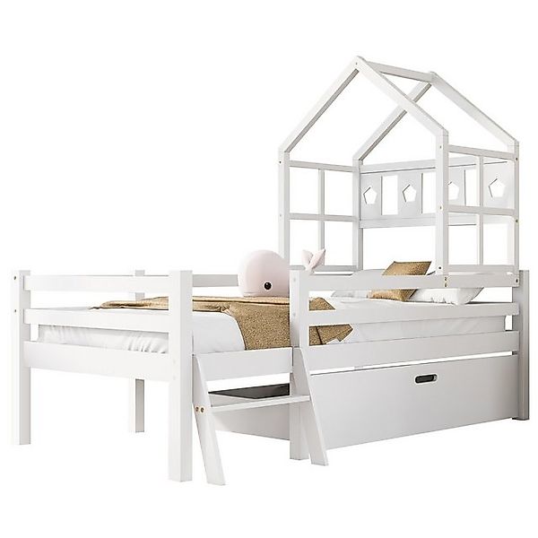 HAUSS SPOLE Kinderbett Holzbett Hausbett Kinderbett Einzelbett Einzelbett, günstig online kaufen