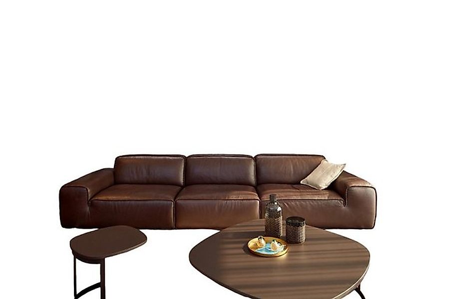 JVmoebel 4-Sitzer Großes 4-Sitzer-Sofa Wohnzimmer in Braun mit Weichen Kiss günstig online kaufen