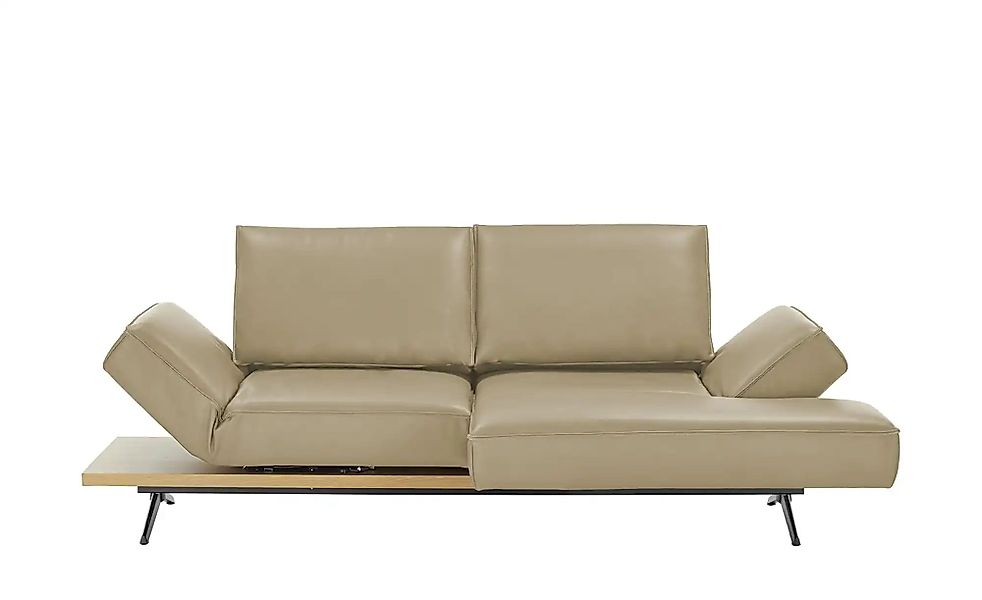 KOINOR Ecksofa Echtleder Phoenix ¦ beige ¦ Maße (cm): B: 240 H: 116 T: 132 günstig online kaufen