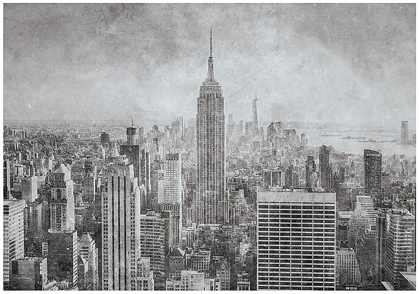 Wallarena Fototapete New York Stadt Grau günstig online kaufen