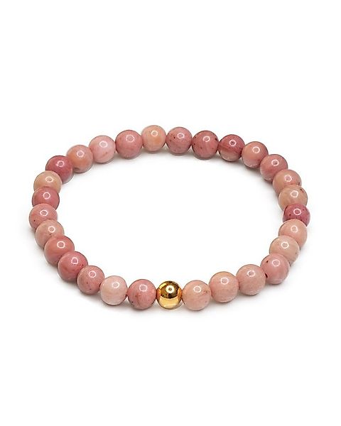 MayTree Armband Armband Rhodonit rosa (Stück, 1-tlg), mit Perle aus 925Silb günstig online kaufen