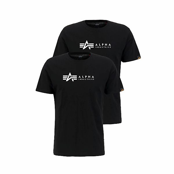 Alpha Industries Rundhalsshirt "Label T 2 Pack", (Packung, 2 tlg., 2er-Pack günstig online kaufen