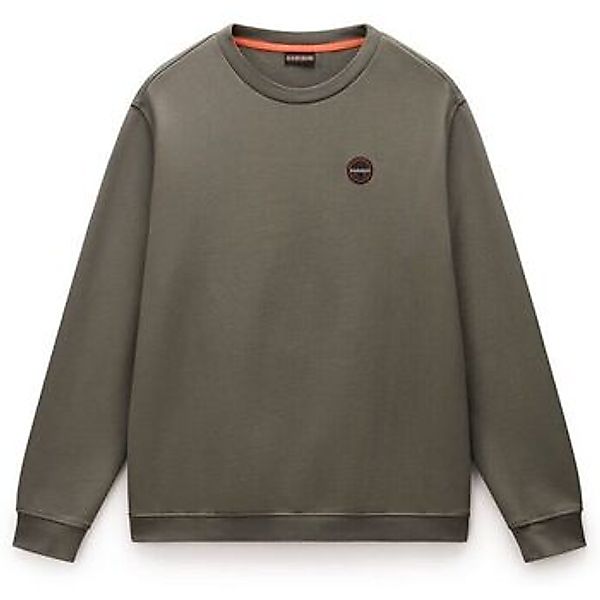 Napapijri Badge Sweater Olivgrün - Größe XL günstig online kaufen