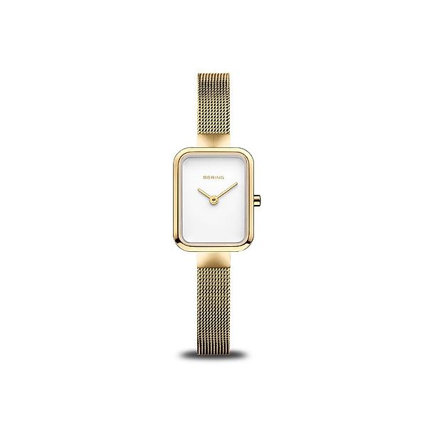 Bering Quarzuhr Petite Square gold poliert/gebürstet günstig online kaufen