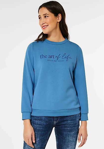 STREET ONE Sweatshirt mit "the art of life"-Stickerei günstig online kaufen