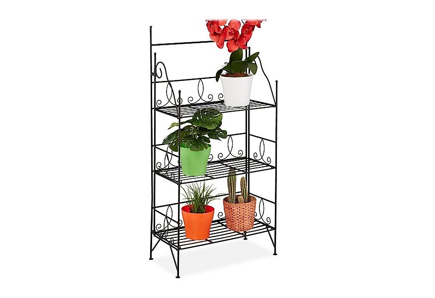 relaxdays Blumenständer Blumenregal Metall klappbar günstig online kaufen