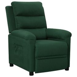 vidaXL Sessel Relaxsessel Dunkelgrün Stoff (1-St) günstig online kaufen