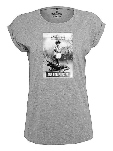 Be Famous Print-Shirt Classic Roll Up günstig online kaufen